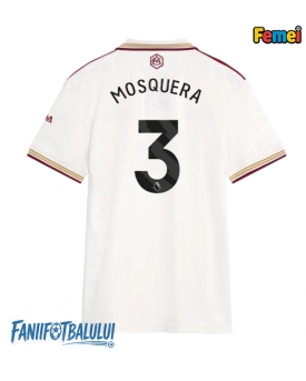 Arsenal Cristhian Mosquera #3 Tricou Fotbal Replică 2025-26 Femei Treilea